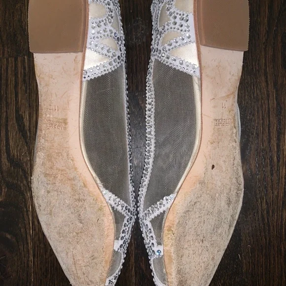 Badgley Mischka Gigi Embellished Pointed-Toe Flats - Picture 10 of 11